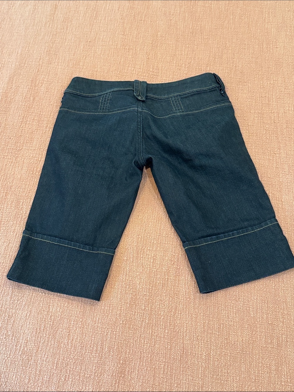 Diesel W29L Women’s Dark Indigo Denim Bermuda Shorts - Picture 9 of 16